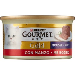 PURINA GOURMET Gold gatto mousse con manzo lattina 85g