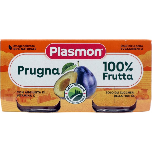 Plasmon Omogeneizzato Prugna 2 x 80 g