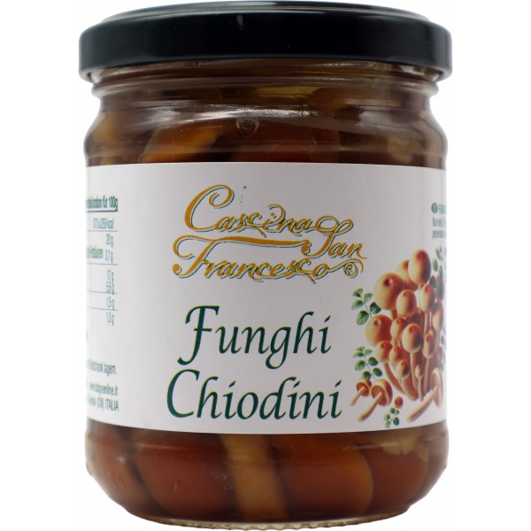 San Francesco funghi chiodini in olio di oliva gr.180