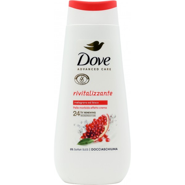 Dove Advanced Care Docciaschiuma rivitalizzante melograno e ibisco 225 ml