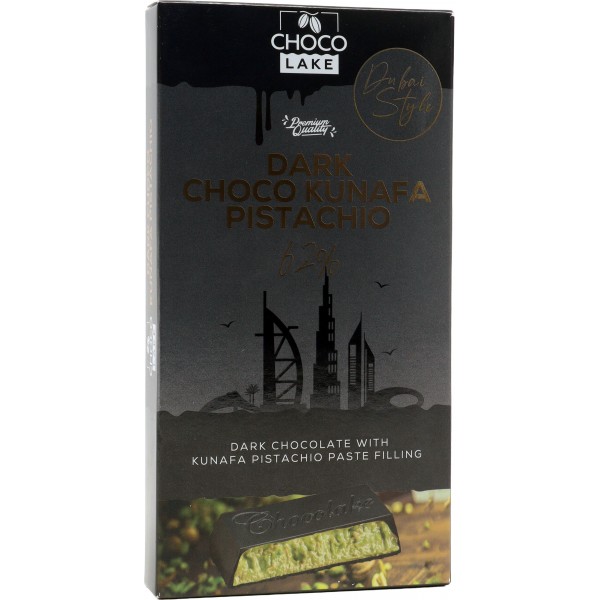 Chocolake dark bar kunafa pistacchio gr.190 Chocolake dark bar kunafa pistacchio gr.190