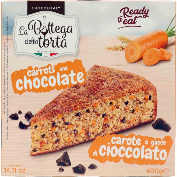 Chocolitaly torta carote gocce di cioccolato gr.400 Chocolitaly torta carote gocce di cioccolato gr.400