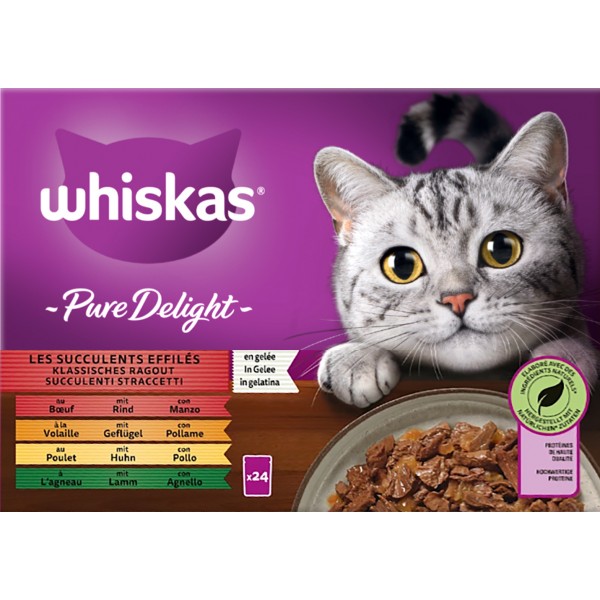 Whiskas straccetti delight gr 85x24 sel gust