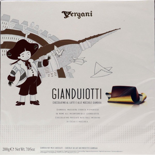 Vergani scatola gianduiotti gr.200