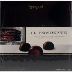 Vergani scatola cioccolatini fondente gr.215