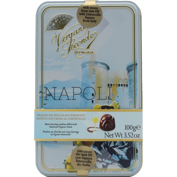 Vergani scatola praline ripiene con crema al limoncello gr.100