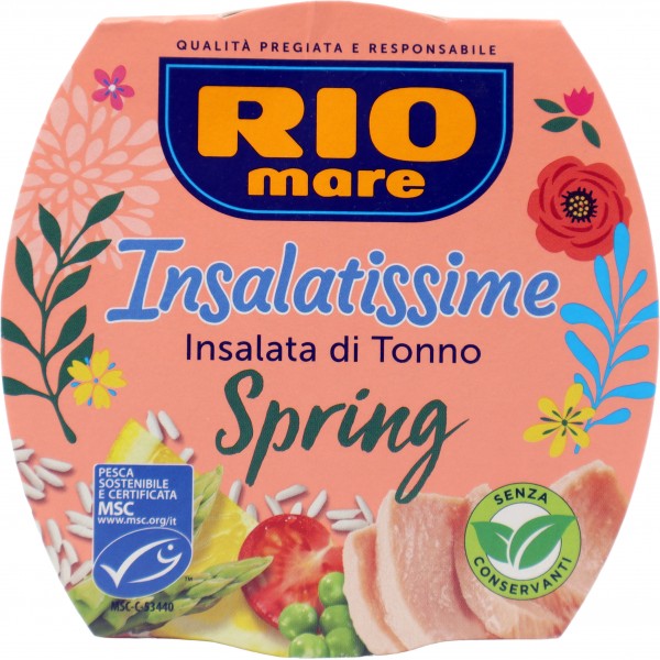 Rio mare Insalatissime Insalata di Tonno Spring con asparagi, riso, piselli, carote e limone 160 g