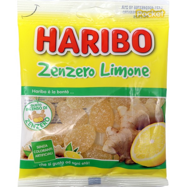 Haribo busta zenzero limone gr.80