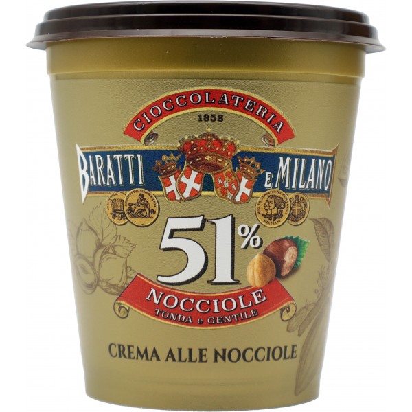 Baratti crema 51% nocciole gr.200