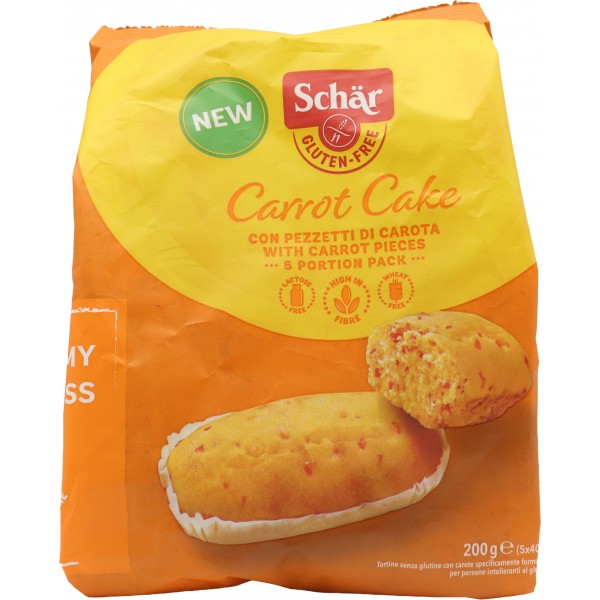 Schar carrot cake senza glutine e senza lattosio gr.200