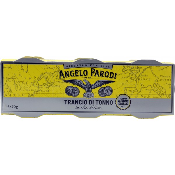 Parodi trancio di tonno in olio di oliva gr.70x3