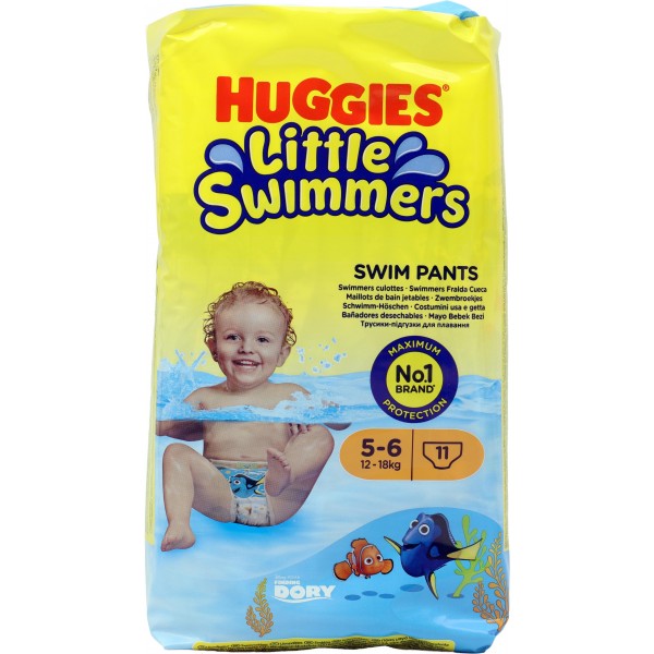 Huggies Little Swimmers Pannolino Costumino 5-6 12-18kg 11 pz