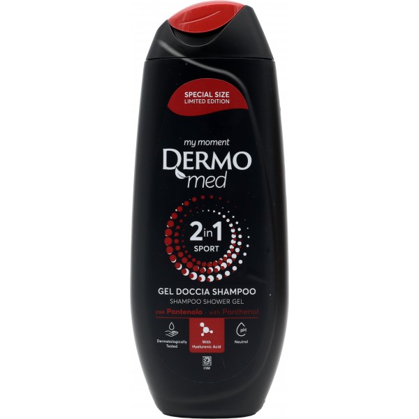 Dermomed 2in1 doccia shampo sport ml.250