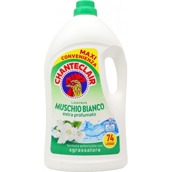 Chanteclair Lavatrice Muschio Bianco 74 lavaggi 3330 ml