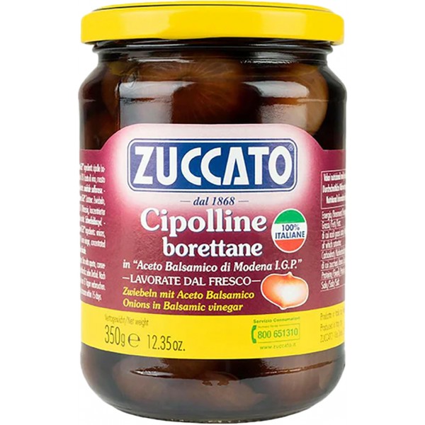 Zuccato cipolle borettane in aceto balsamico gr.350