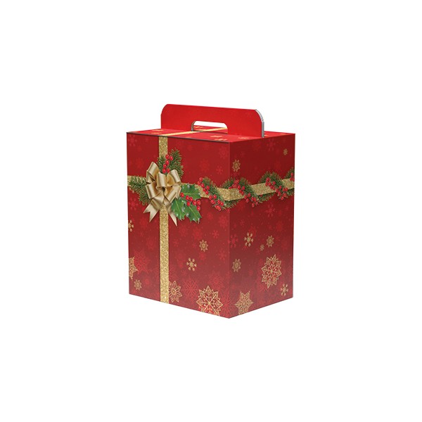 Scatola c/maniglia hollyjolly cm.28x20,5xh.34 Scatola c/maniglia hollyjolly cm.28x20,5xh.34