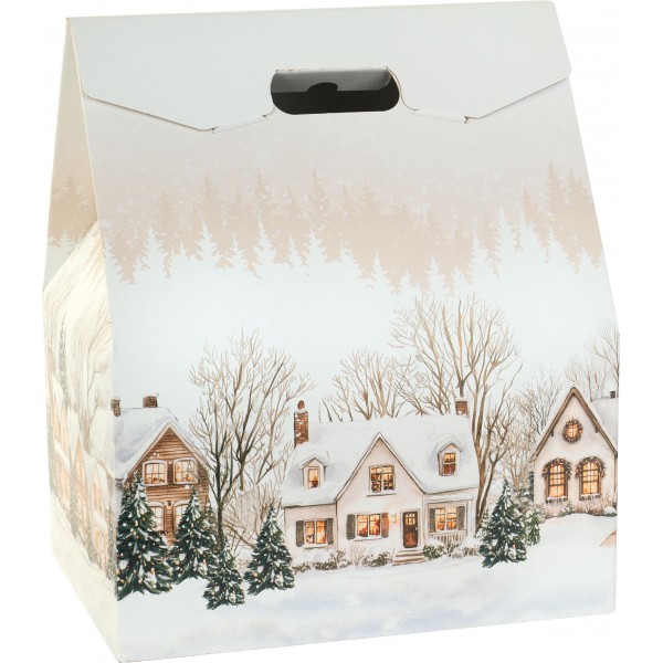 Baulotto cm 33x25x39 christmas village Baulotto cm 33x25x39 christmas village