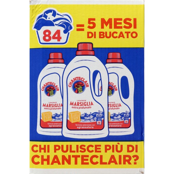 Chanteclair lavatrice marsiglia 28 lavaggi lt.1,26 x3