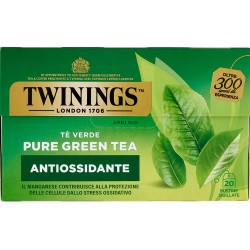 Twinings Pure Green Tea Tè Verde Antiossidante 20 filtri The 40 g