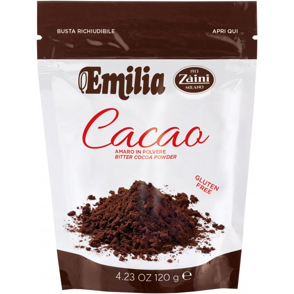 Zàini Emilia Cacao Amaro in Polvere 120 g Zàini Emilia Cacao Amaro in Polvere 120 g