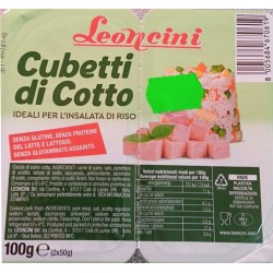 Leoncini prosciutto cotto a cubetti gr 50x2