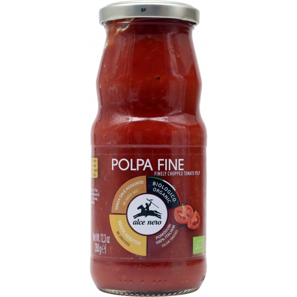 Alce nero bio polpa fine pomodoro gr.350