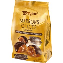 Vergani marron glace' cioccolato fondente gr.170