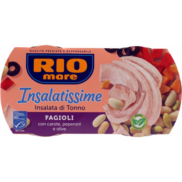 Rio mare insalatissime tonno e fagioli gr.160x2 Rio mare insalatissime tonno e fagioli gr.160x2