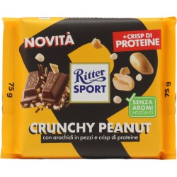 Ritter Sport Crunchy Peanut + Crisp di Proteine 75 g