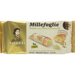 Matilde Vicenzi Millefoglie Snack con crema al Pistacchio 5 x...