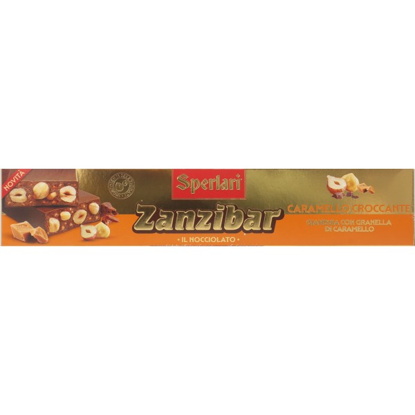 Sperlari Zanzibar il Nocciolato Caramello Croccante Gianduia con Granella di Caramello 150 g