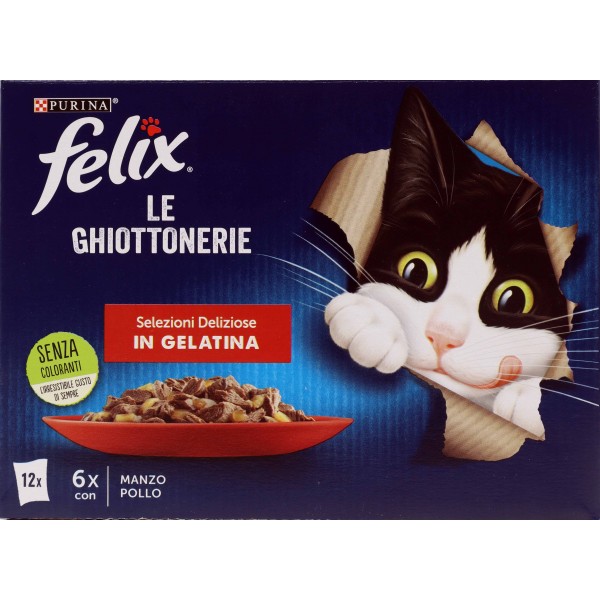 Felix ghiottonerie selezione del. manzo-pollo gr.85x12