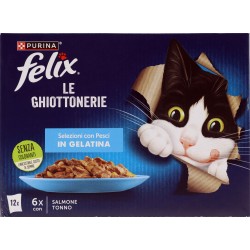 Felix ghiottonerie selezione salmone-tonno gr.85x12