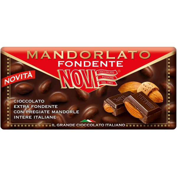 Novi tavoletta mandorlato fondente gr.100 Novi tavoletta mandorlato fondente gr.100