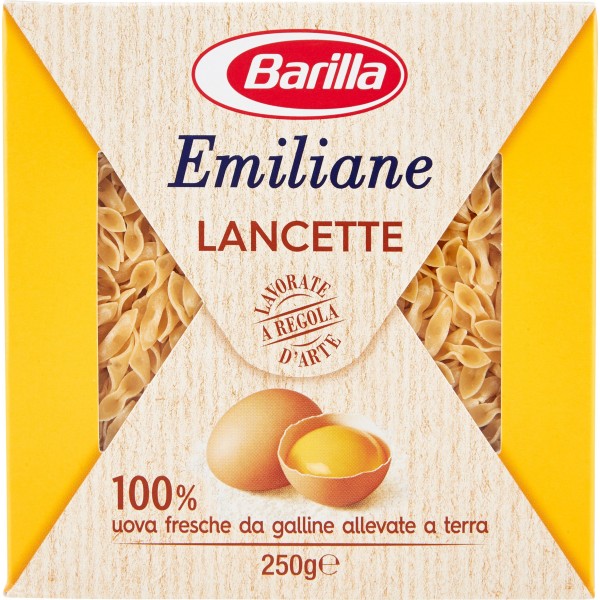 Barilla Emiliane Lancette All Uovo N 112 Da 250 Grammi Cicalia Com