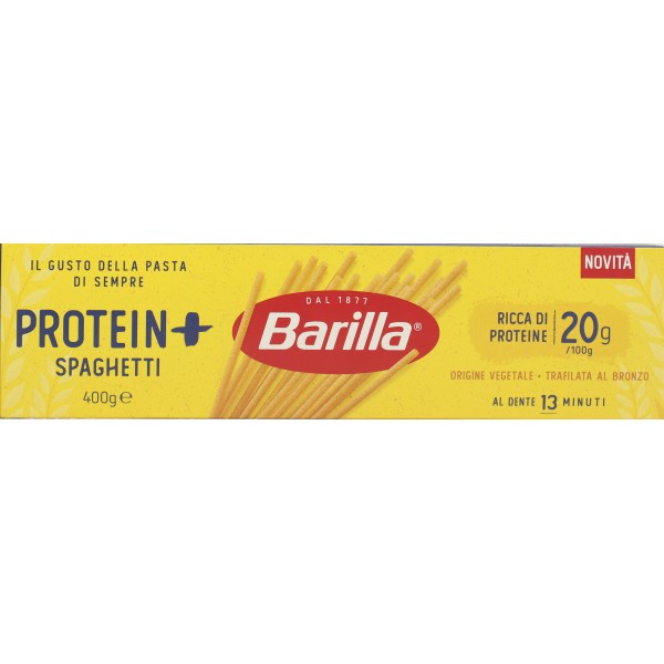 Barilla Protein+ Spaghetti, Pasta Ricca di Proteine di Origine Vegetale, 400 g