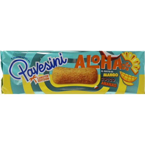 Pavesi Pavesini Aloha Snack Gusto Mango Cocco Ananas Biscotti 200g