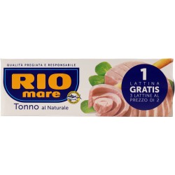 Rio mare Tonno al Naturale 3 x 80 g + 1 in omaggio