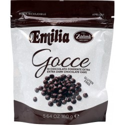 Zàini Emilia Gocce di Cioccolato Fondente Extra 160 g