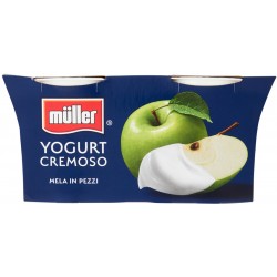 müller Yogurt Cremoso Mela in Pezzi 2 x 125 g