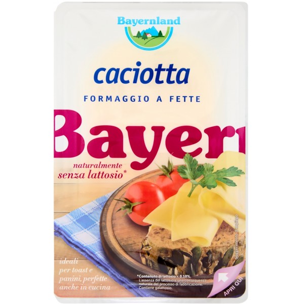 bayernland caciotta fette senza lattosio gr.100