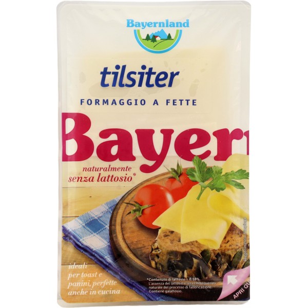 Bayernland tilsiter fette senza lattosio gr.100 Bayernland tilsiter fette senza lattosio gr.100