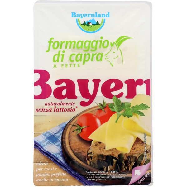 Bayernland formaggio di capra a fette senza lattosio gr.100