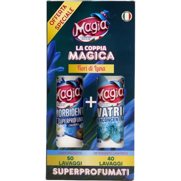 Magia ammorbidente e detersivo lavatrice fior di luna kg.2