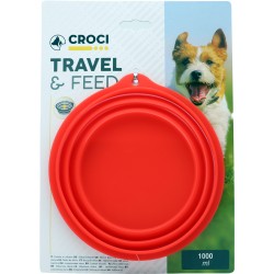 Croci ciotola viaggio per animali lt.1