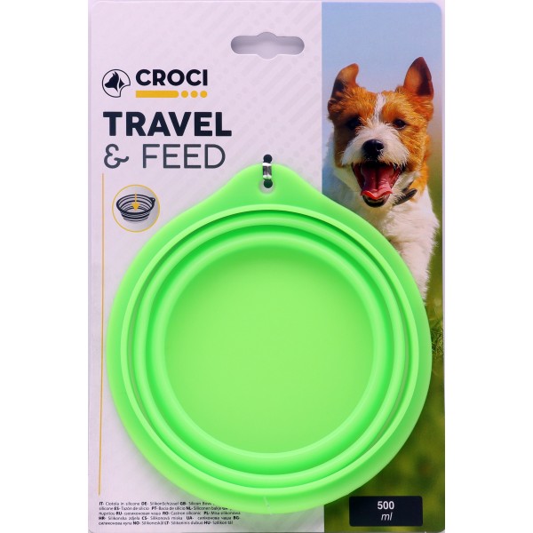 Croci ciotola viaggio per animali ml.500 Croci ciotola viaggio per animali ml.500