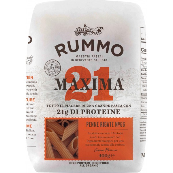 Rummo pasta penne rigate maxima protein gr.400 Rummo pasta penne rigate maxima protein gr.400