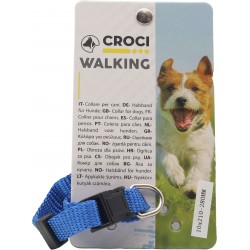 Croci collare blu 10mm regolabile