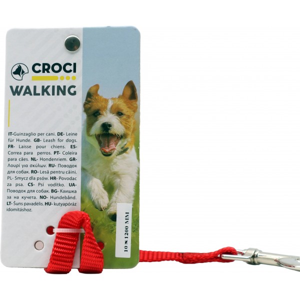 Croci guinzaglio rosso 10x1200mm Croci guinzaglio rosso 10x1200mm