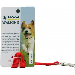 Croci guinzaglio rosso 10x1200mm